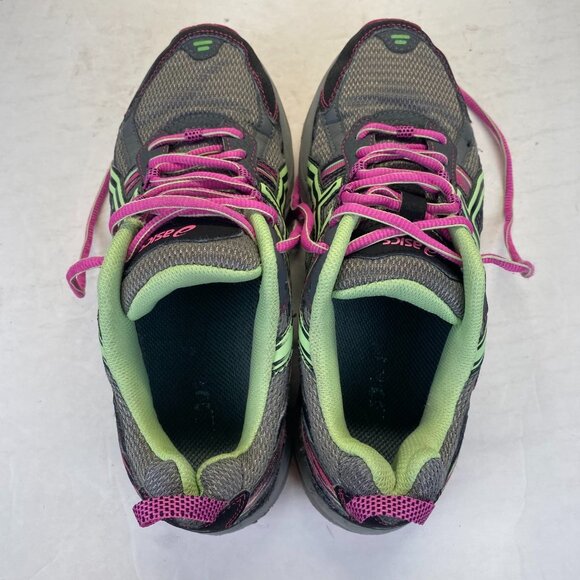 Asics Gel Venture 5 Athletic Running Shoes - T5N9Q - Gray/Lime/Pink - Women 8.5D - Picture 13 of 16